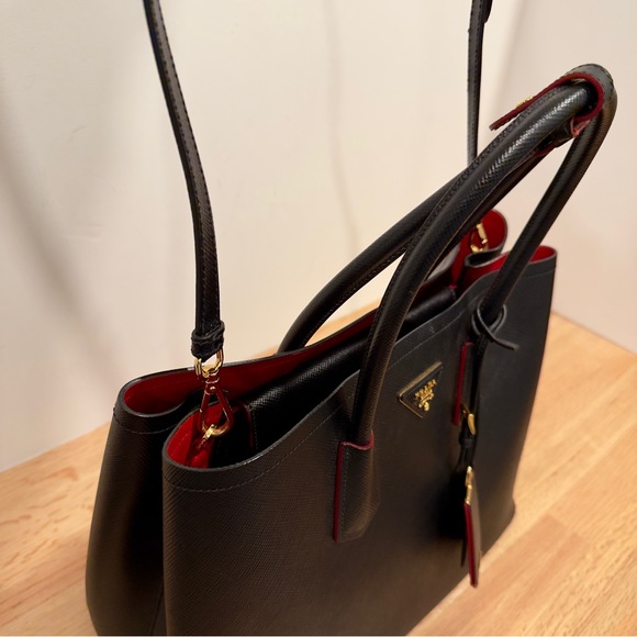 Prada Saffiano Large Double Bag (discontinued) - Picture 12 of 16